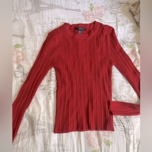 Deep red sweater!